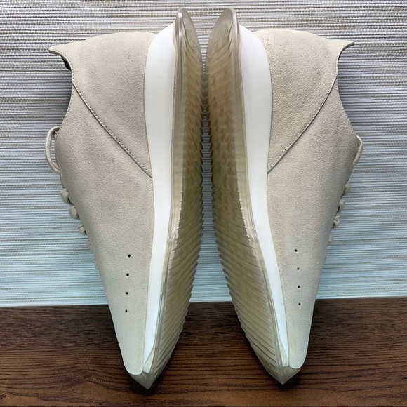 𝅺RICK Owens New Minimal Runner Sneaker In 110 Milk/Clear Size 7 EU37 - Picture 6 of 14